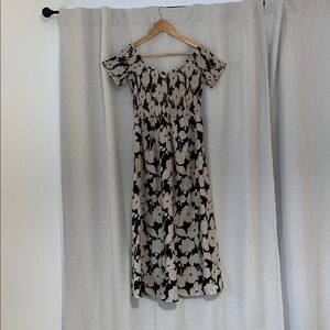 H&M Smocked Off-the-shoulder Dress